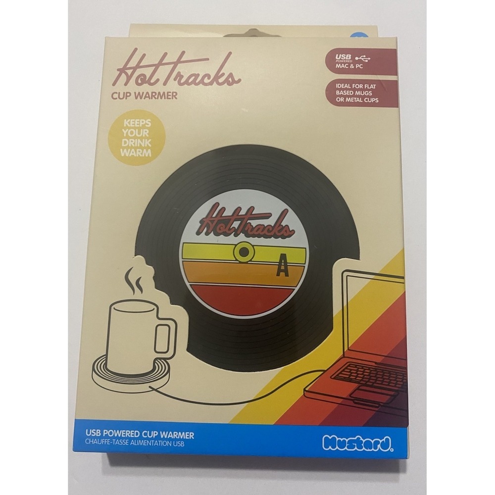 Vinyl Record Cup Warmer by Hot Tracks USB Powered for Mac or Pc New Open Box